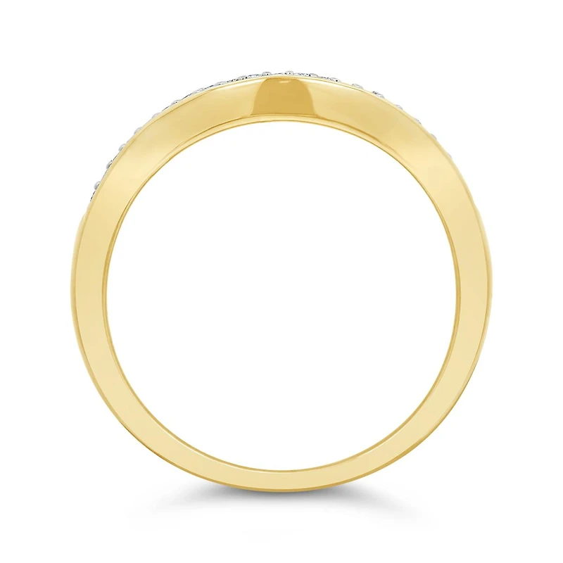 14K Yellow Gold Contour Band