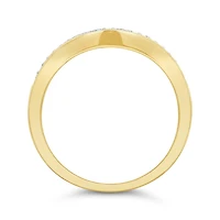 14K Yellow Gold Contour Band
