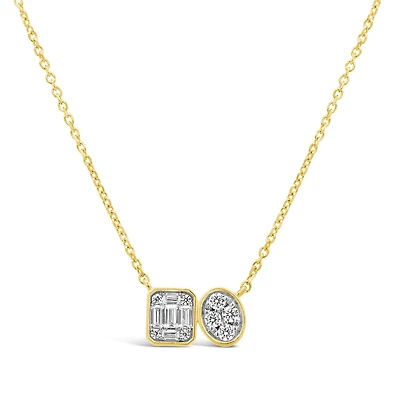 0.15CTW Diamond Necklace in 10K Yellow Gold