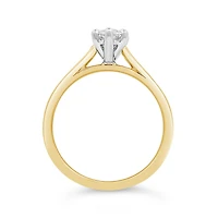 New Brilliance Lab Grown 1.00CT Marquise Diamond Ring in 14K Yellow Gold