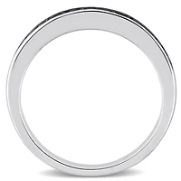JULIANNA B 0.12CTW Black Diamond Band Sterling Silver