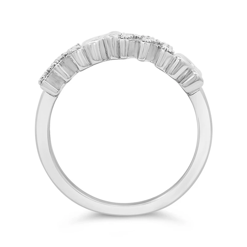 Diamond Mama Ring in Sterling Silver