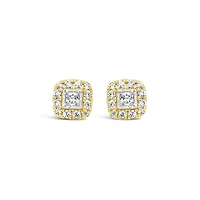 New Brilliance Lab Grown 0.50CTW Diamond Earrings in 10K Yellow Gold