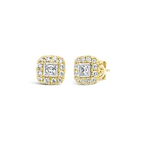 New Brilliance Lab Grown 0.50CTW Diamond Earrings in 10K Yellow Gold