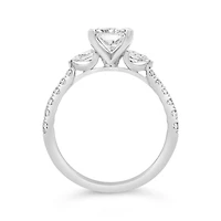 New Brilliance Lab Grown 2.50CTW Radiant Cut Diamond Ring in 14K White Gold