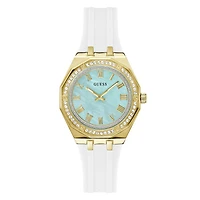 Guess Women's Gold Tone Crystal Desire Watch