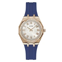 Guess Women's Rose Gold Tone Crystal Desire Watch