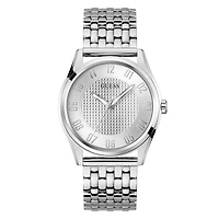 Guess Men's Silver Tone Tate Watch