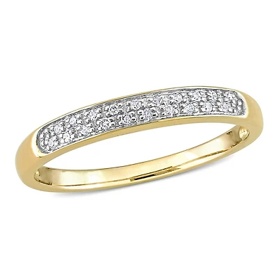 Julianna B Diamond Band 10K Yellow Gold