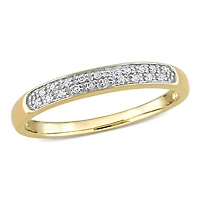 Julianna B Diamond Band 10K Yellow Gold