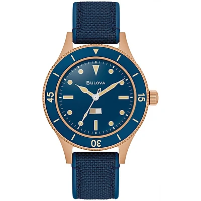 Bulova Men's Blue Mil Ships Cusn8 Bronze/ Archive Series Watch