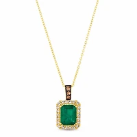 Le Vian 14K Yellow Gold Costa Smeralda Emeralds Diamonds Pendant
