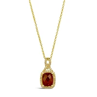 Le Vian 14K Yellow Gold Pomegranate Garnet Diamonds Pendant