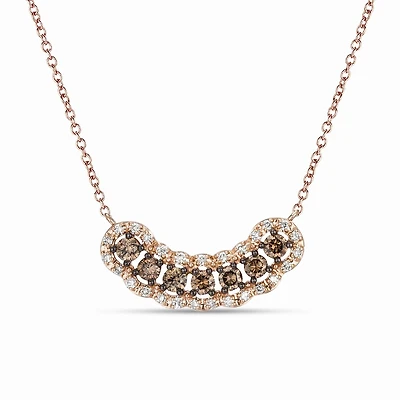 Le Vian 14K Rose Gold Chocolate & Nude Diamonds Adjustable Necklace