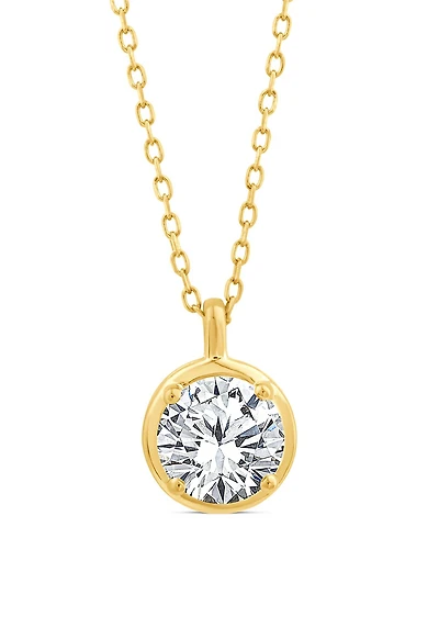 Above Love Lab Grown 1.20CTW Diamond Pendant in 14K Yellow Gold