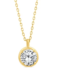 Above Love Lab Grown 1.20CTW Diamond Pendant in 14K Yellow Gold