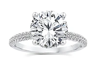 Above Love Lab Grown 3.35CTW Diamond Bridal Ring in 18K White Gold