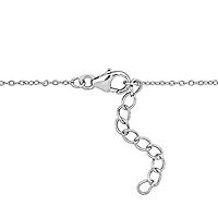 Julianna B Sterling Silver Baguette-Cut Tanzanite and White Topaz 18" Necklace