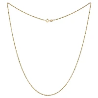 14K Yellow Gold 18" 1.4mm Singapore Chain