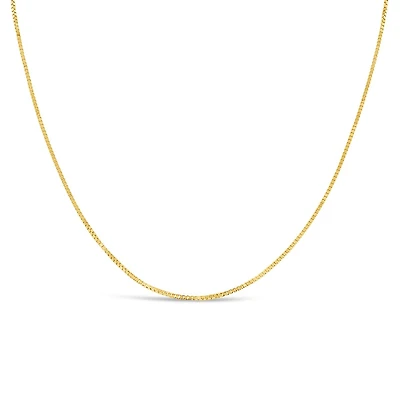 14K Yellow Gold 20" 0.8mm Box Chain