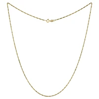 18K Yellow Gold 18" 1.2mm Singapore Chain