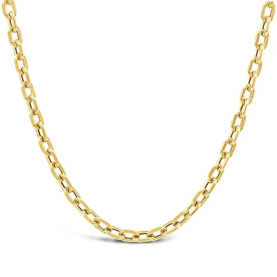 10K Yellow Gold 20" 2.90mm Semi-Solid Diamond Cut Forzata Chain