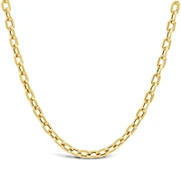 10K Yellow Gold 20" 2.90mm Semi-Solid Diamond Cut Forzata Chain