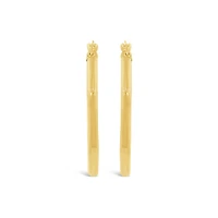 10K Yellow Gold Geometric Hoop Earring