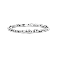 Sterling Silver 9" 8mm Forza Link Bracelet