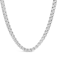Sterling Silver 24" Greek Box Chain