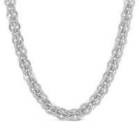 Sterling Silver 20" Vortex Link Chain