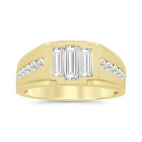 10K Yellow Gold 1.50CTW Men's Lab Grown Diamond Ring
