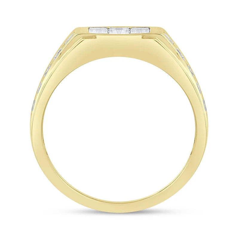 10K Yellow Gold 1.50CTW Men's Lab Grown Diamond Ring