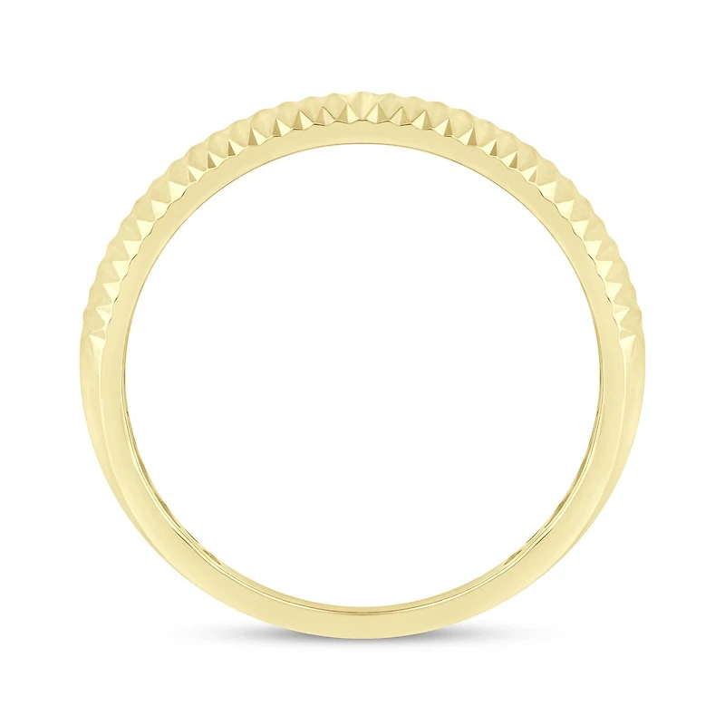 10K Yellow Gold 0.50CTW Men's Black Diamond Ring