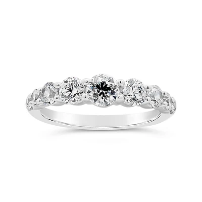 New Brilliance Lab Grown 1.50CTW Diamond Band in 14k White Gold