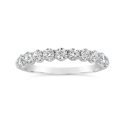 New Brilliance Lab Grown 1.00CTW Diamond Band in 14K White Gold
