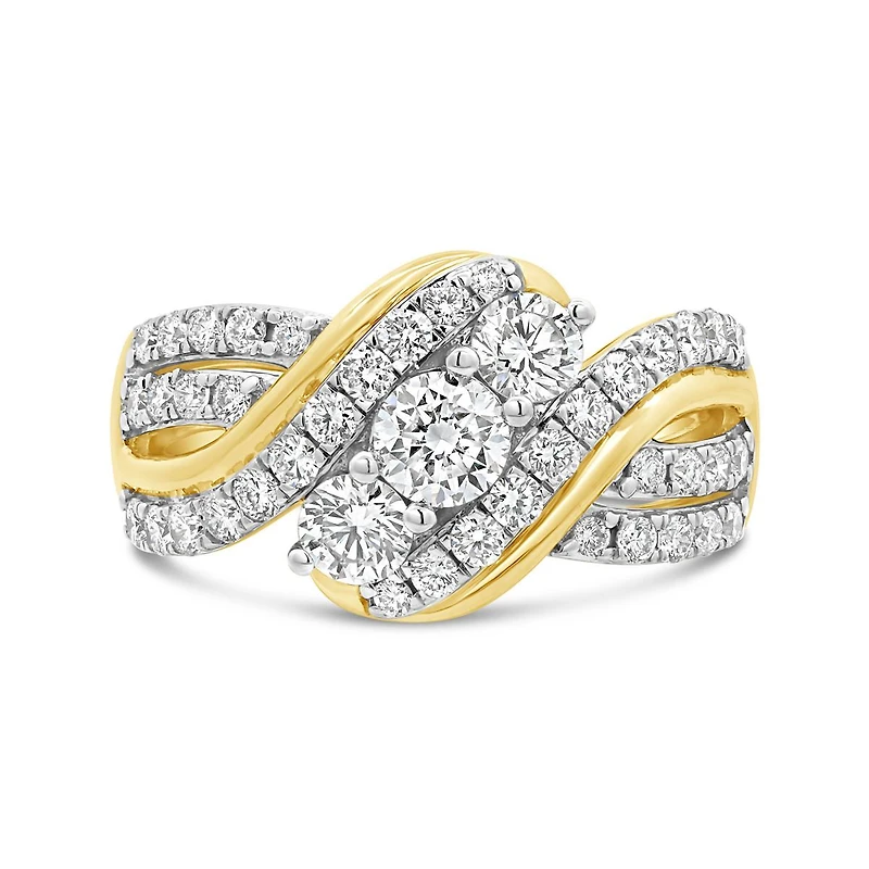 New Brilliance Lab Grown 1.45CTW Diamond Fashion Ring in 10K Yellow Gold