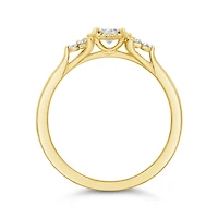 Glacier Fire Canadian 0.30CTW Diamond Bridal Ring in 10K Yellow Gold