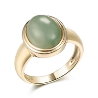 10K Yellow Gold Jade Ring