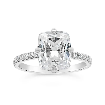 Jenny Packham Lab Grown 4.50CTW Cushion Diamond Bridal Ring in 18K White Gold