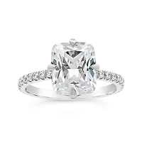 Jenny Packham Lab Grown 4.50CTW Cushion Diamond Bridal Ring in 18K White Gold