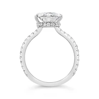 Jenny Packham Lab Grown 4.50CTW Cushion Diamond Bridal Ring in 18K White Gold