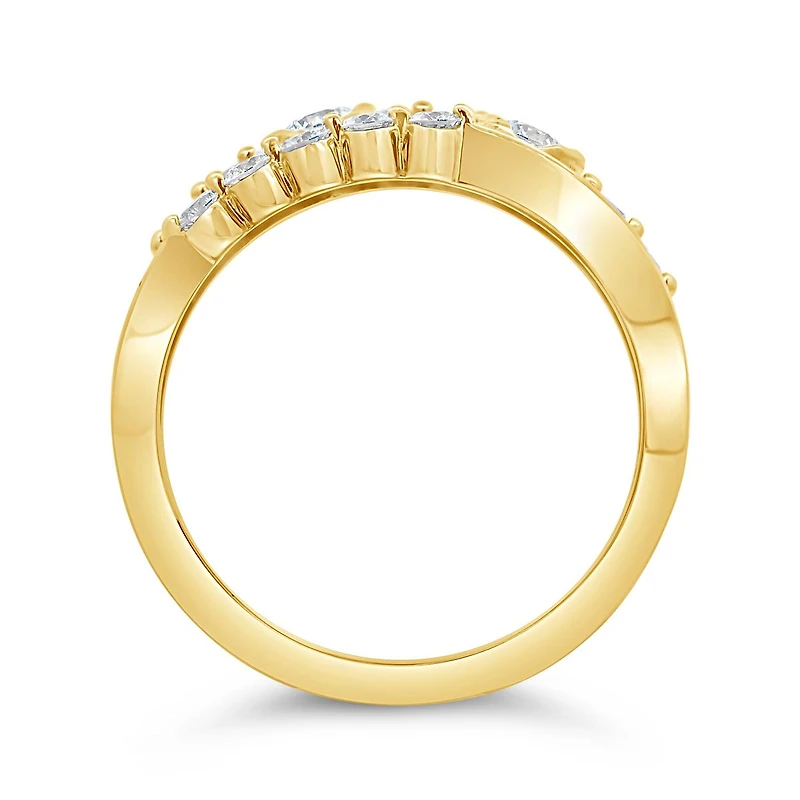 Glacier Fire Canadian 1.00CTW Diamond Fashion Ring in 10K Yellow Gold
