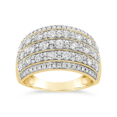 1.50Ctw Diamond Anniversary Band In 10K Yellow Gold