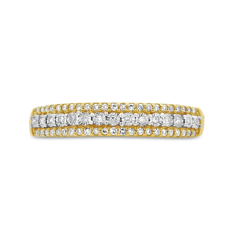 0.15CTW Diamond Stackable Band in 10K Yellow Gold