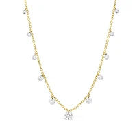 Pierced by Light Lab Grown 2.00CTW Diamond Necklace in 10K Yellow Gold