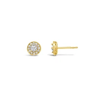 Glacier Fire Canadian 0.26CTW Diamond Fashion Stud Earrings in 10K Yellow Gold