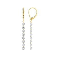 Pierced by Light Lab Grown 3.10CTW Diamond Earrings in 10K Yellow Gold