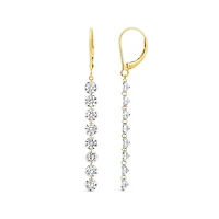 Pierced by Light Lab Grown 4.70CTW Diamond Earrings in 10K Yellow Gold