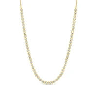New Brilliance Lab Grown 2.00CTW Diamond Tennis Necklace in 10K Yellow Gold